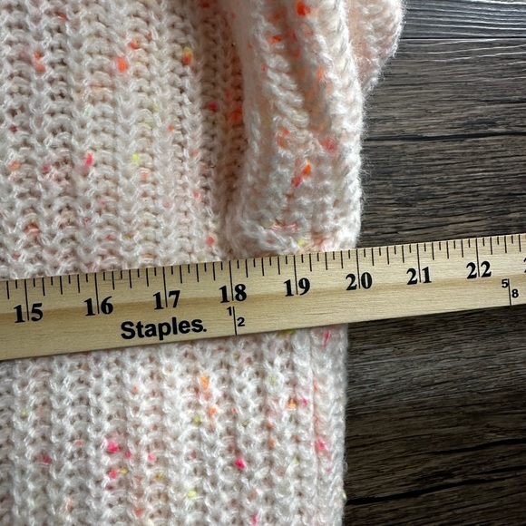 American Eagle Outfitters Cream and Neon Chunky Knit Cardigan - Picture 7 of 7